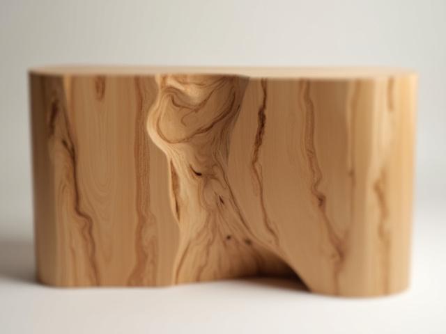 A finely crafted wooden furniture piece with desert tones and texture.